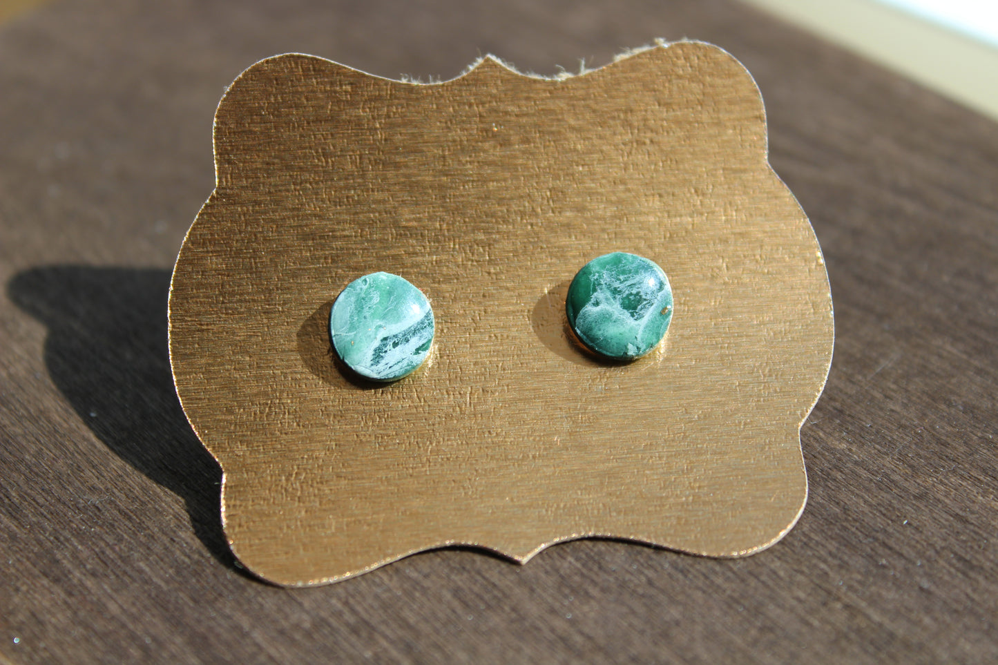 Polymer Clay button earrings